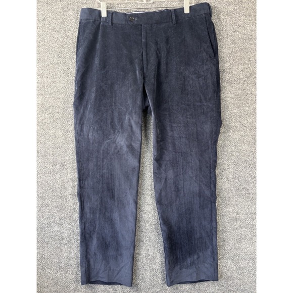 Peter Millar Other - Peter‎ Millar Corduroy Pants Men 36x28 Navy Blue Golf Performance Luxury Preppy